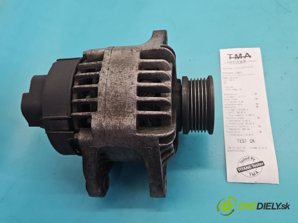 Alfa romeo 147 1.9 jtd 101 hp manual 74 kW 1910 cm3 3- Alternator 46782213 (Alternátor)