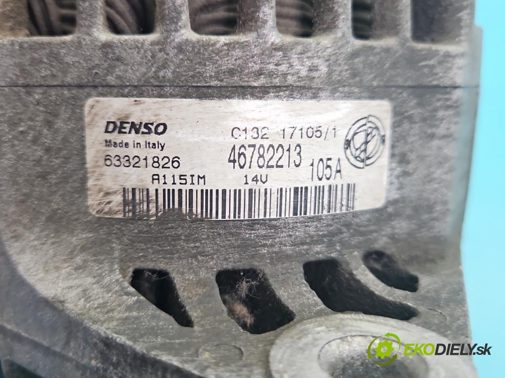 Alfa romeo 147 1.9 jtd 101 hp manual 74 kW 1910 cm3 3- Alternator 46782213 (Alternátor)