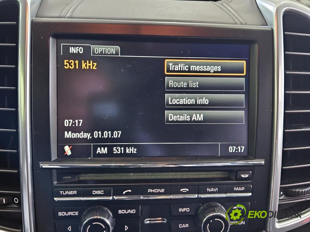Porsche Cayenne II 2010-2017 3.0d 245KM automatic 180 kW 2967 cm3 5- Radio originál 7PP919193BG
