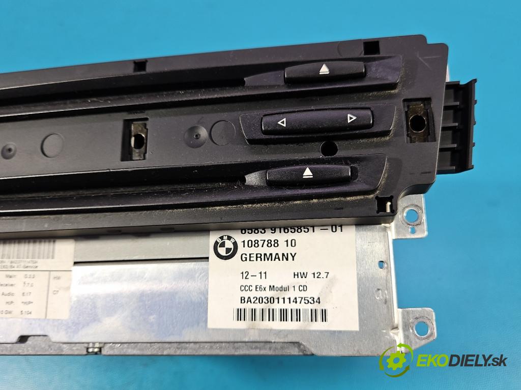 Bmw 3 E90 2005-2013 2.0b 150 HP manual 110 kW 1999 cm3 4- Radio originál 9165851