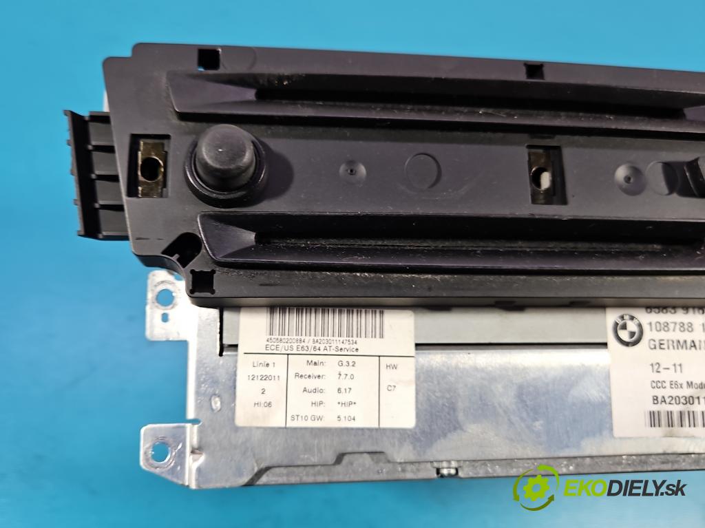Bmw 3 E90 2005-2013 2.0b 150 HP manual 110 kW 1999 cm3 4- Radio originál 9165851