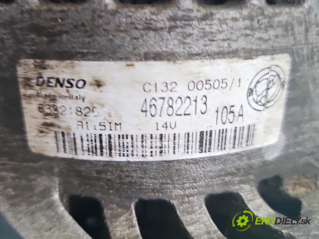 Fiat Stilo 1.9 jtd 116 hp manual 85 kW 1910 cm3 3- Alternator 46782213 (Alternátor)