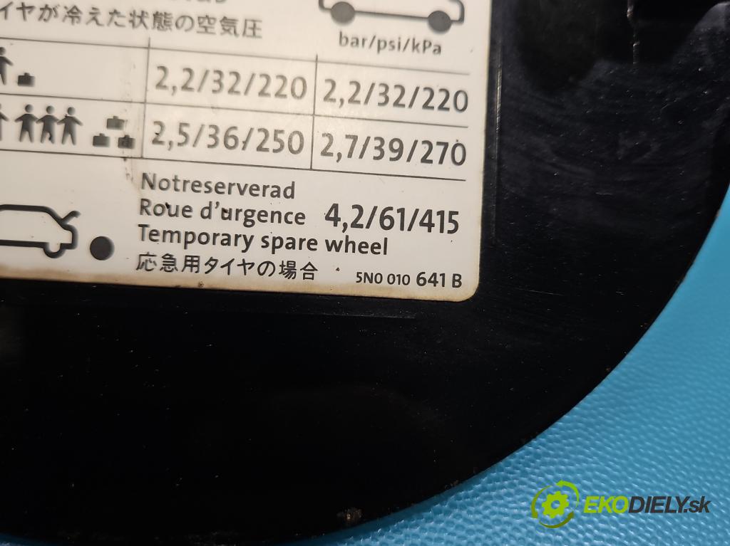 Vw Tiguan I 2007-2016 2.0 tdi 140 hp manual 103 kW 1968 cm3 5- Klapka nalévání paliva 5N0809857C (Klika dveří ostatní)