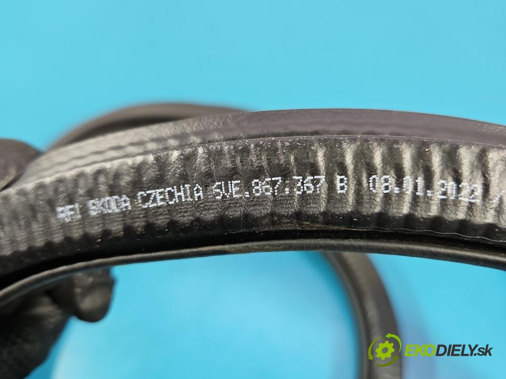 Skoda Fabia IV 2021- 1.0 tsi 110 HP manual 81 kW 999 cm3 5- Těsnění: dvere zadné ľavé 6VE867367B (Karoséria ostatné)