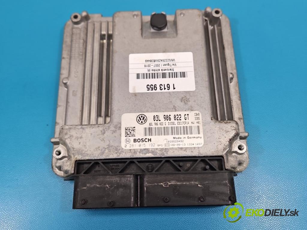Vw Tiguan I 2007-2016 2.0 tdi 140 HP manual 103 kW 1968 cm3 5- riadiaca jednotka motora 03L906022GT