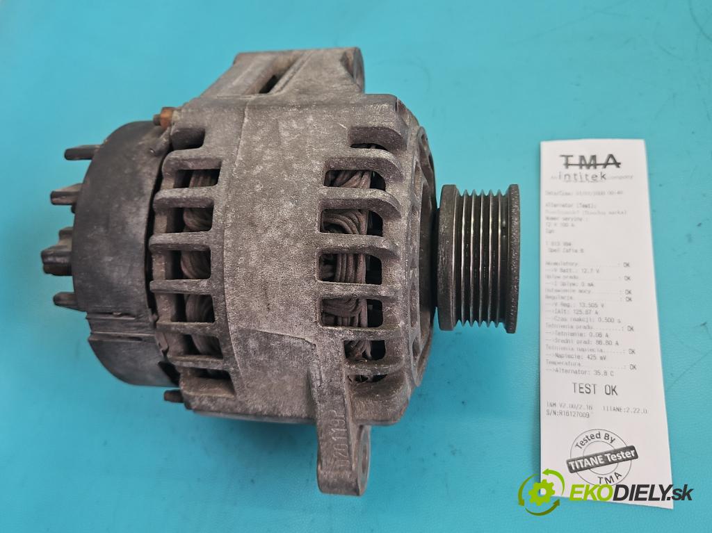 Opel Zafira B 2005-2014 1.9 cdti 120 hp manual 88 kW 1910 cm3 5- Alternator 93169257 (Alternátor)
