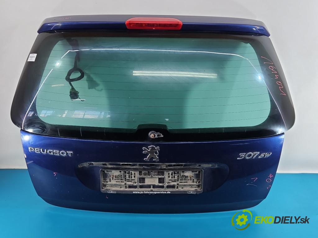 Peugeot 307 2.0 16V 136 HP manual 100 kW 1997 cm3 5- zadna kufor  (Kapota zadná (kufor))
