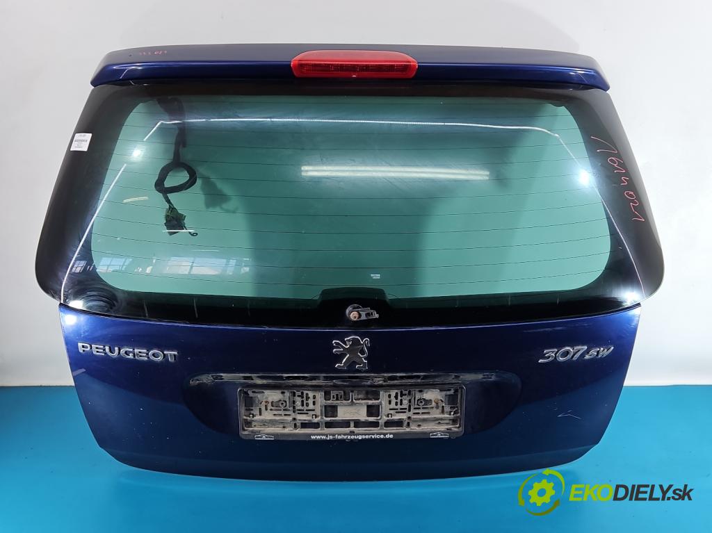 Peugeot 307 2.0 16V 136 HP manual 100 kW 1997 cm3 5- zadna kufor  (Kapota zadná (kufor))