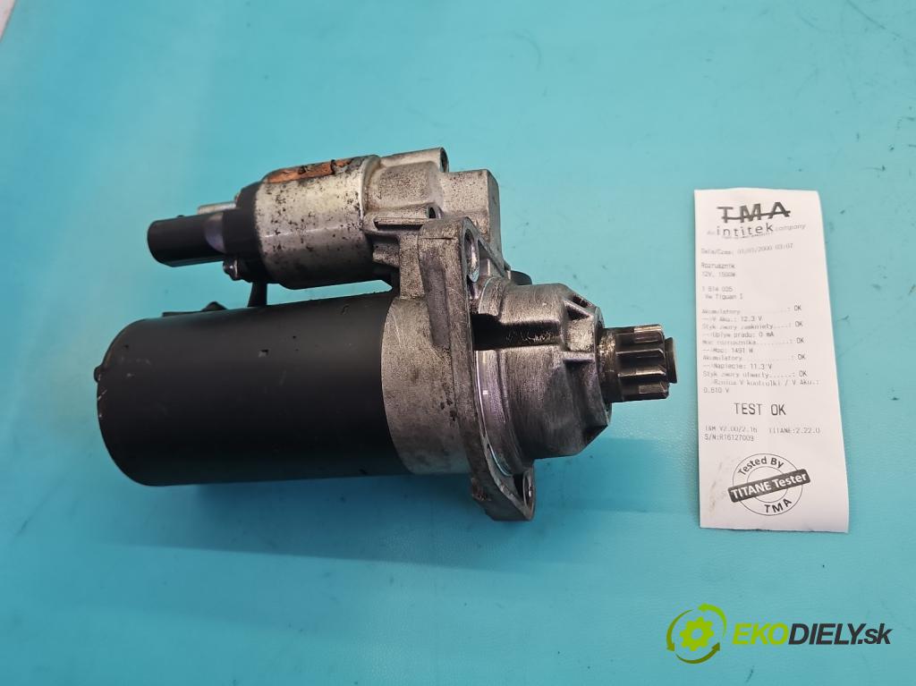Vw Tiguan I 2007-2016 2.0 tdi 140 hp manual 103 kW 1968 cm3 5- startér:  (Startér)