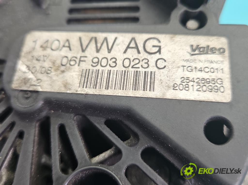 Vw Tiguan I 2007-2016 2.0 tdi 140 hp manual 103 kW 1968 cm3 5- Alternator 06F903023C (Alternátor)