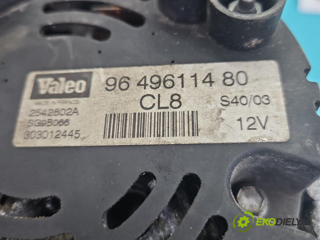 Peugeot 307 2.0 16V 136hp manual 100 kW 1997 cm3 5- Alternator 9649611480 (Alternátor)