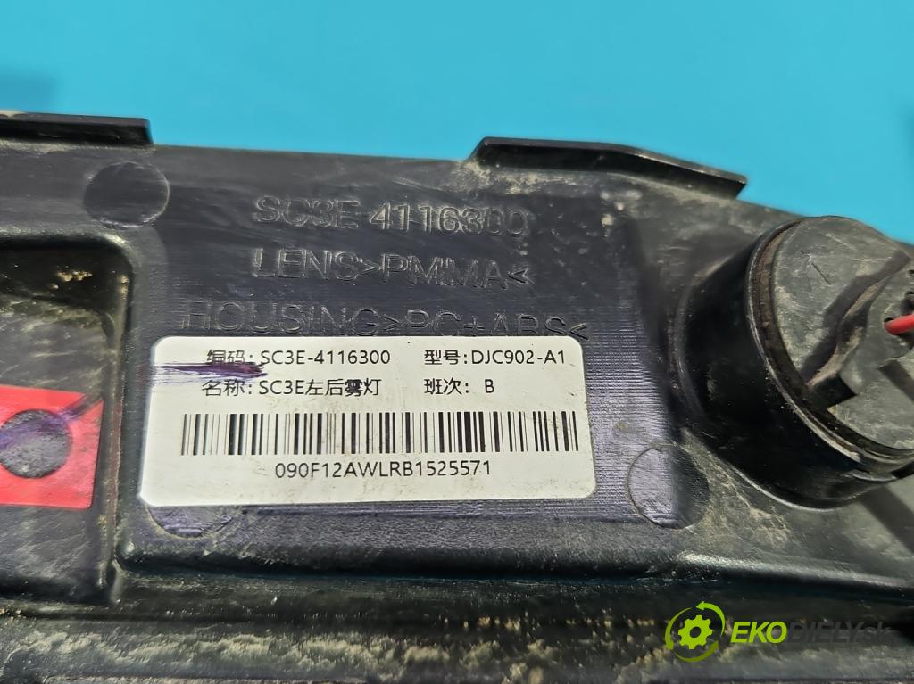 BYD ATTO 2 0.0 177 HP automatic 130 kW 5- svetlo / reflektor zadné ľavé nárazník SC3E-4116300