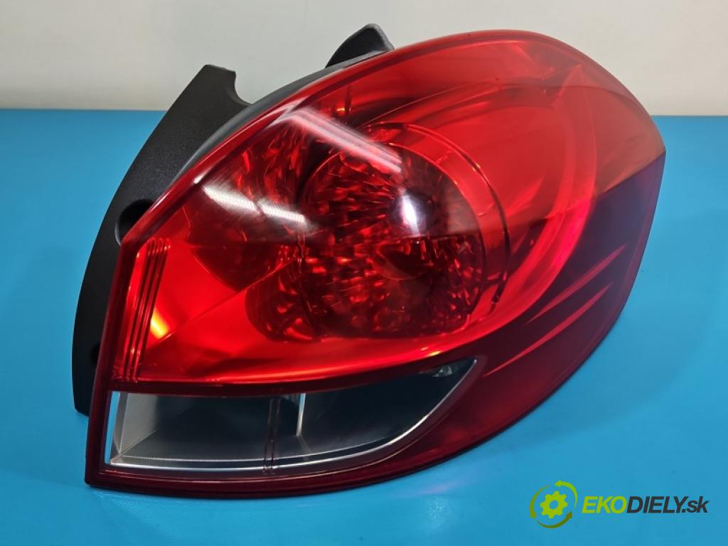 Renault Clio III 2005-2012 1.2 TCE: 101 hp manual 74 kW 1149 cm3 5- světlo zadní pravé blatník: 8200586844