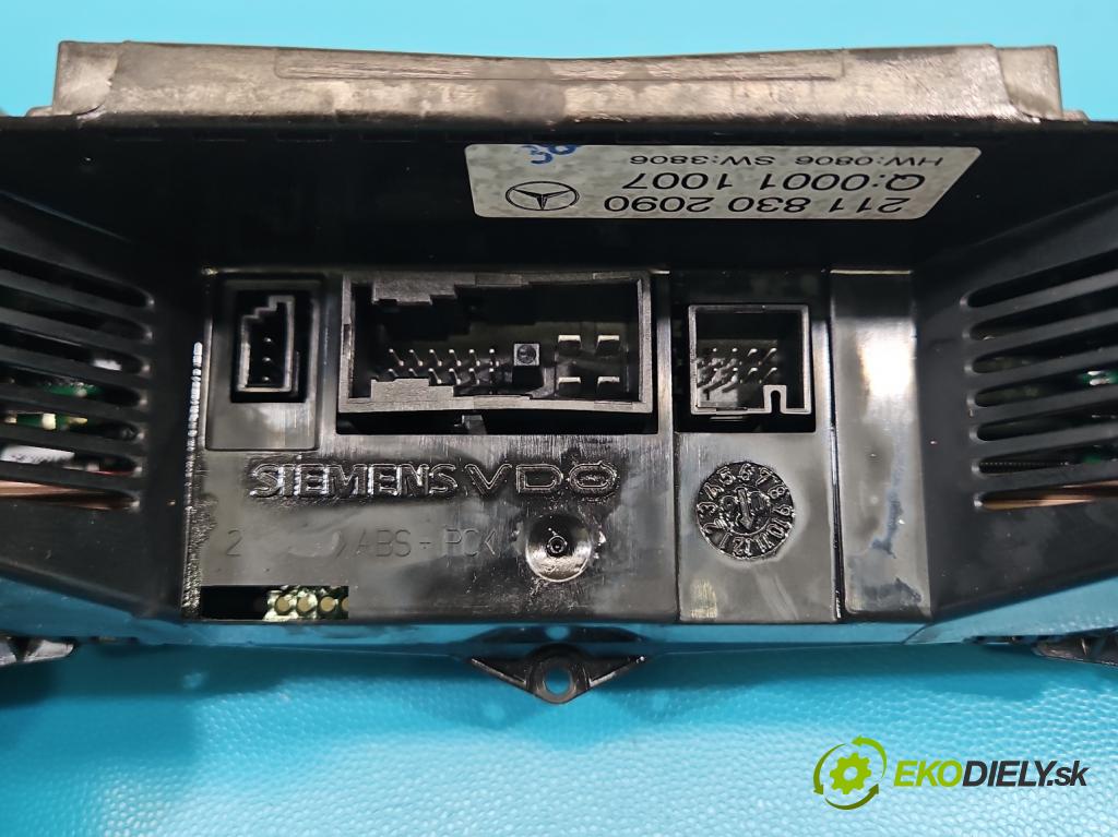 Mercedes E W211 2002-2009 3.5 V6 272964 272 HP automatic 200 kW 3498 cm3 5- panel kúrenia 2118302090