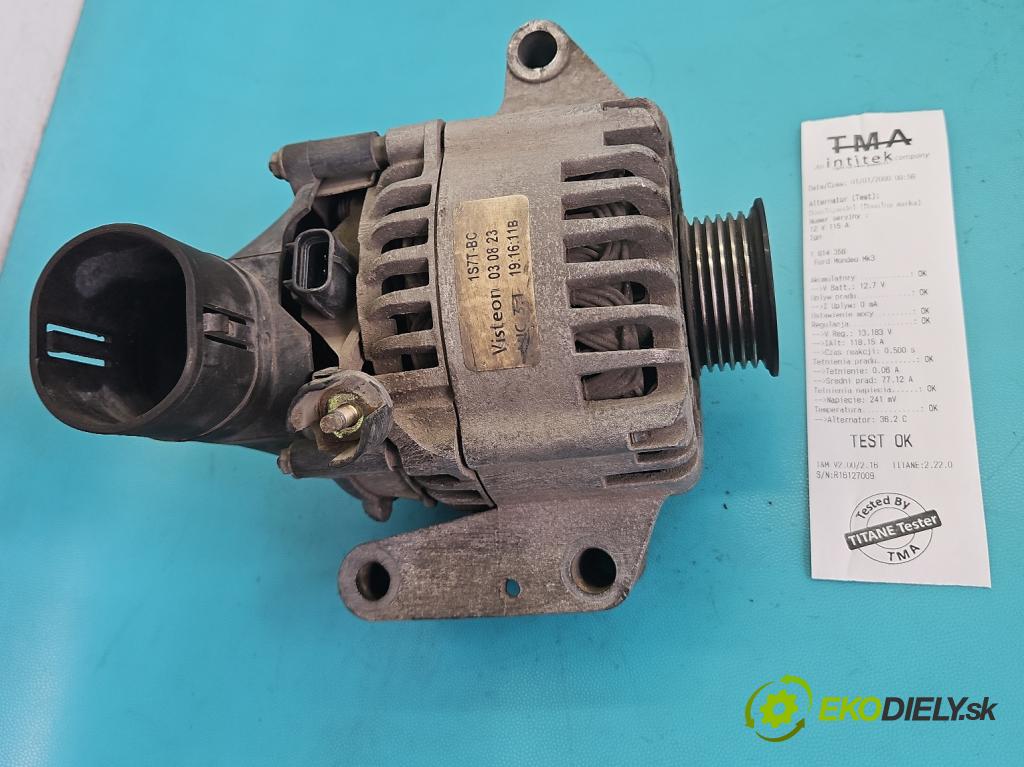 Ford Mondeo Mk3 2000-2007 2.0 tdci 131 hp manual 96 kW 1997 cm3 5- Alternator 1S7T-BC (Alternátor)