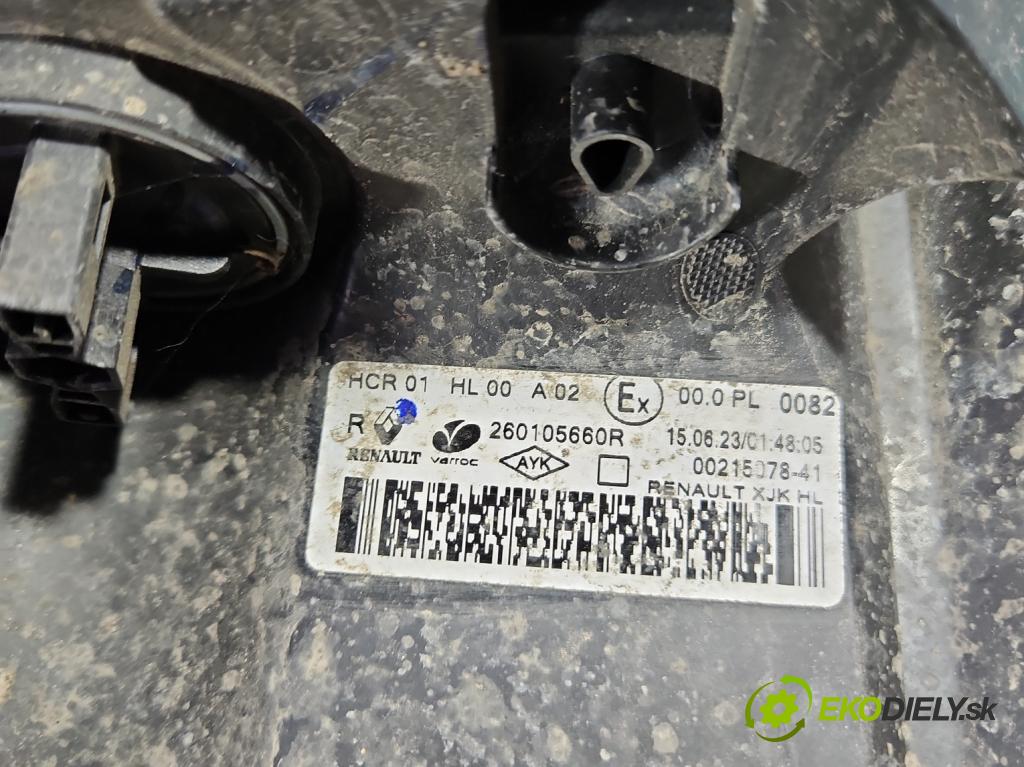 Renault Express 1.5 dci 95 HP manual 70 kW 1461 cm3 5- Reflektor: pravý 260105660R (Svetlo predné pravé)