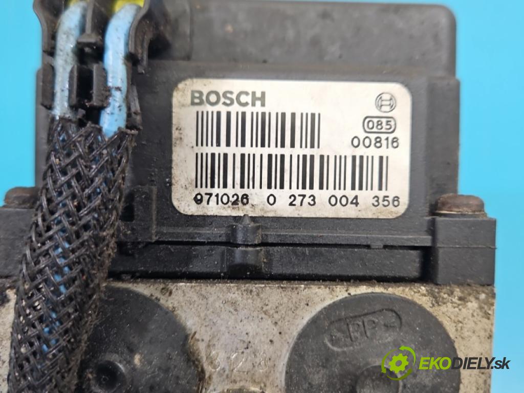 Honda Accord VI 1998-2002 2.0 16V 147 HP manual 108 kW 1997 cm3 4- čerpadlo abs 0273004356 (Pumpa ABS)