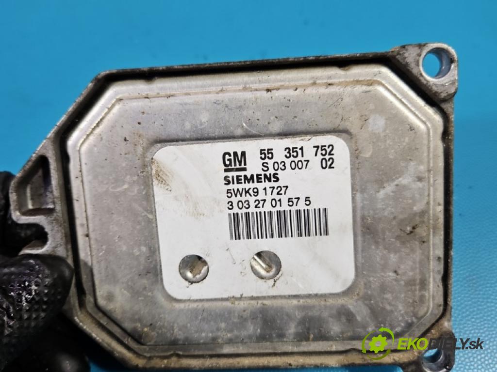Opel Zafira A 1999-2005 1.8 16V 125 HP manual 92 kW 1796 cm3 5- riadiaca jednotka motora 55351752
