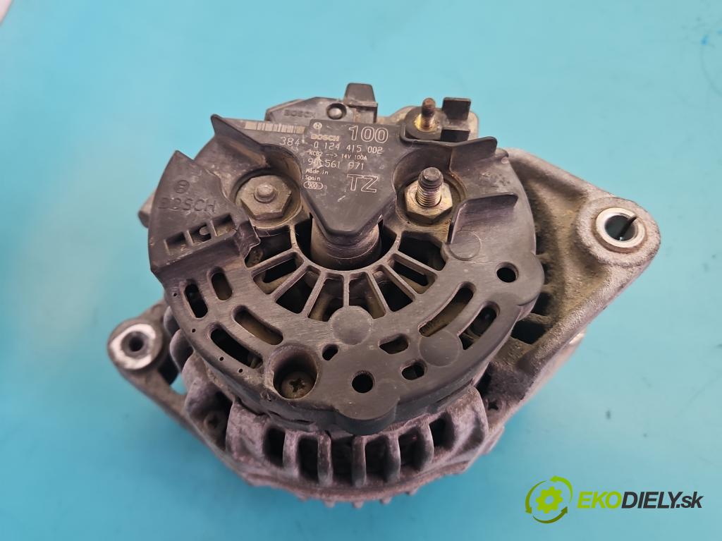 Opel Zafira A 1999-2005 1.8 16V 125 HP manual 92 kW 1796 cm3 5- Alternator 0124415002 (Alternátor)