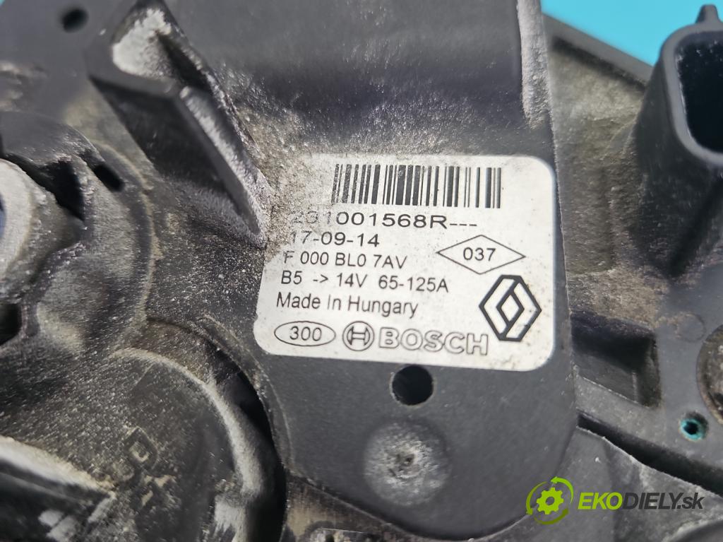 Dacia Lodgy 2012-2022 1.6 16V 102 hp manual 75 kW 1598 cm3 5- Alternator 231001568R (Alternátor)