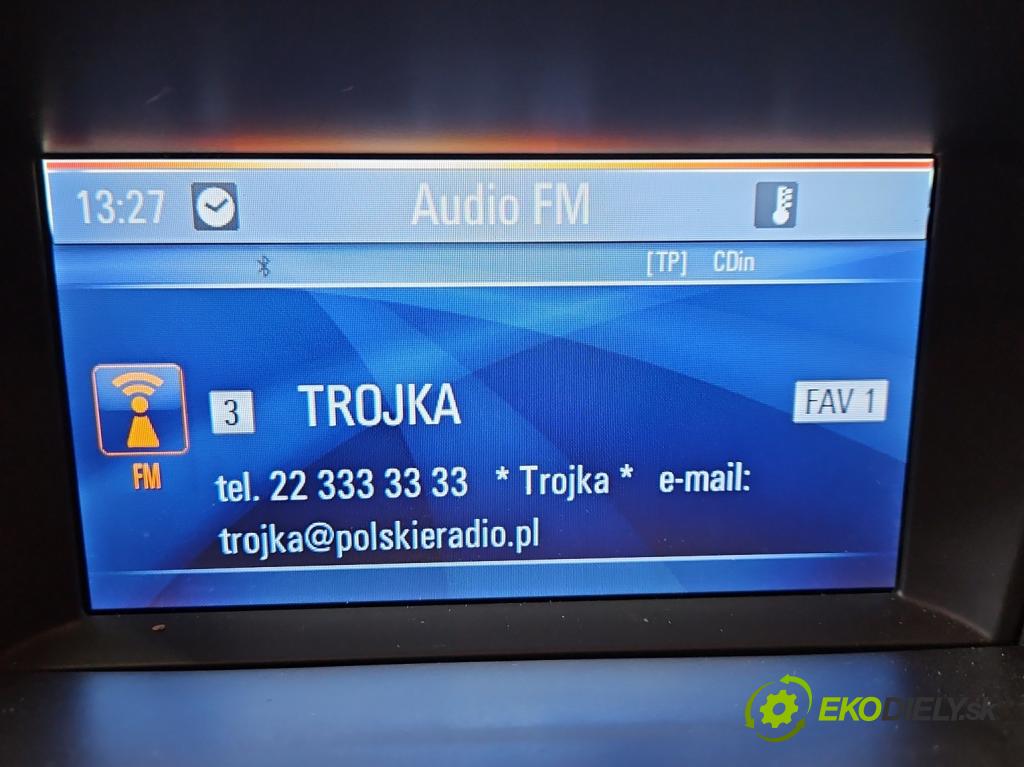 Opel Zafira C 2012-2019 Tourer 2.0 CDTI 165 HP manual 121 kW 1956 cm3 5- Zobrazit: 95196687 (Prístrojová doska)
