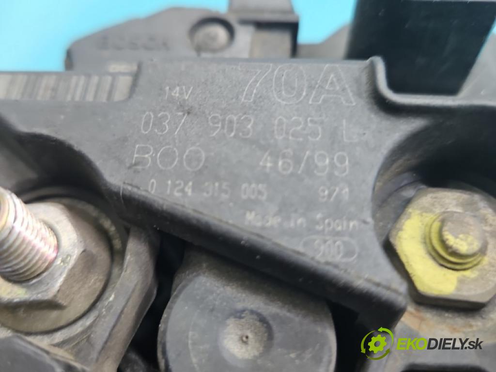 Vw Lupo 1.4 16V 75 HP manual 55 kW 1390 cm3 3- Alternator 037903025L (Alternátor)