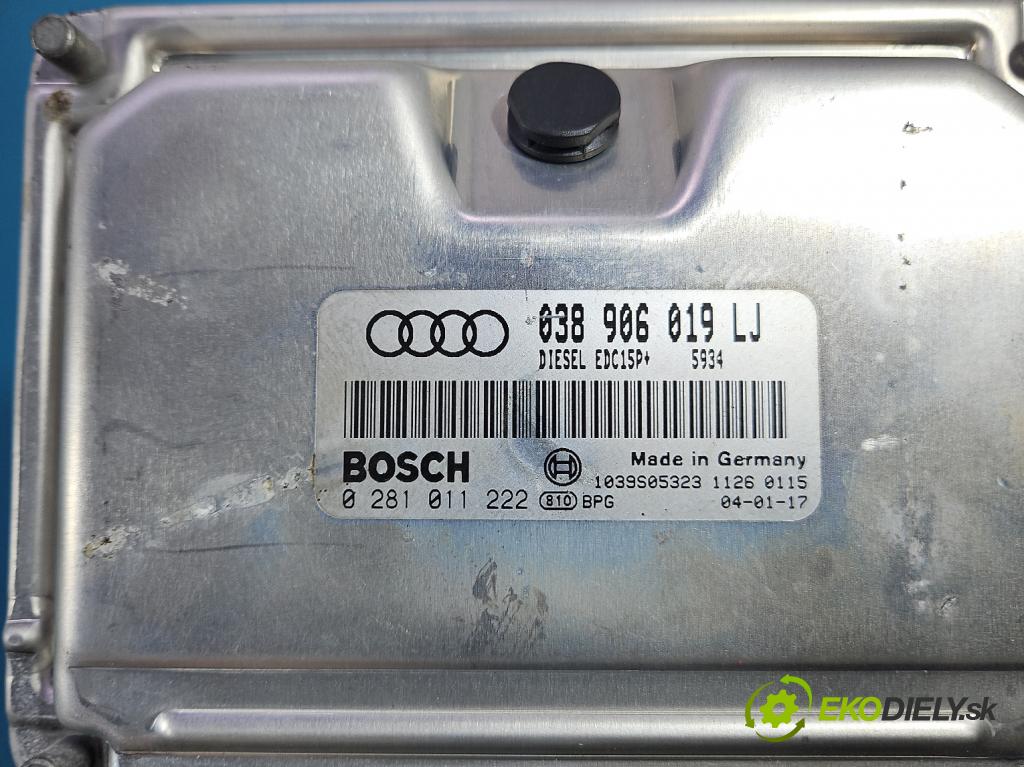 Audi A4 B6 2000-2004 1.9 tdi 131 hp automatic 96 kW 1896 cm3 5- řídící jednotka motoru 06B906265D