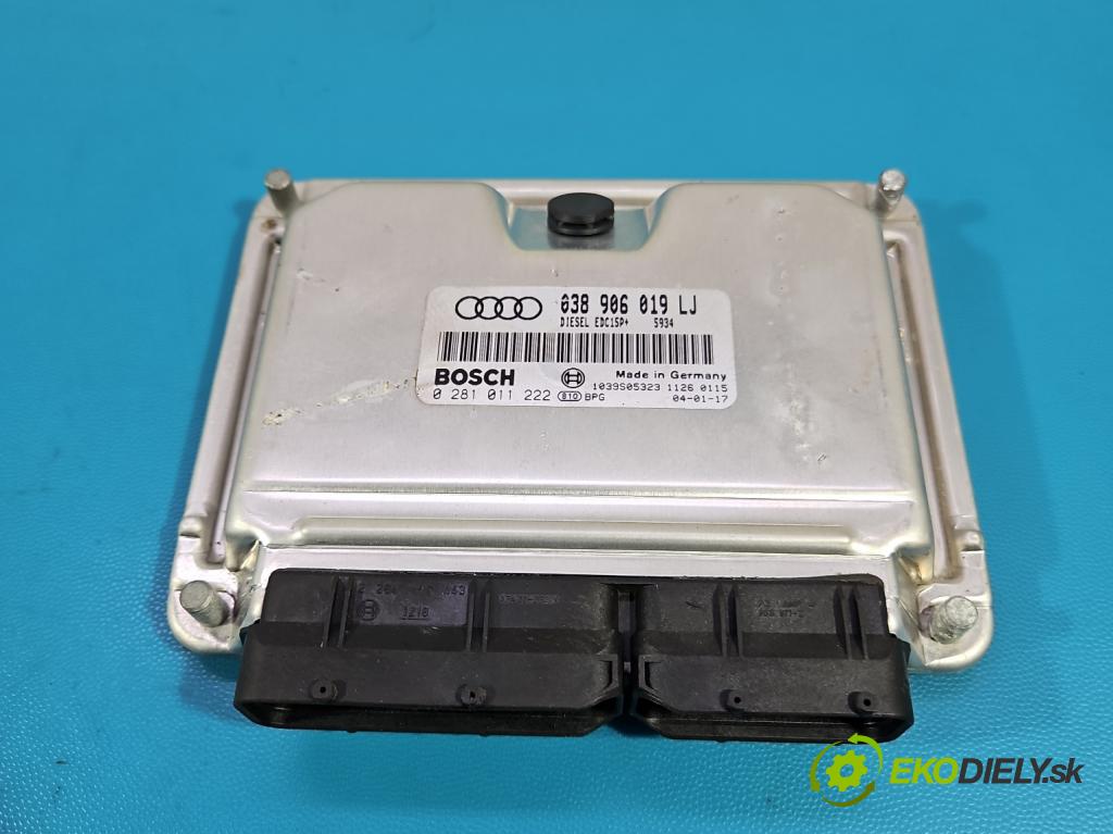 Audi A4 B6 2000-2004 1.9 tdi 131 hp automatic 96 kW 1896 cm3 5- řídící jednotka motoru 06B906265D
