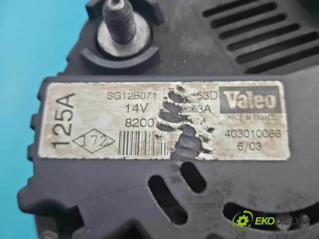 Opel Vivaro 2001-2014 1.9 cdti 101 HP manual 74 kW 1870 cm3 5- Alternator 8200162474 (Alternátor)