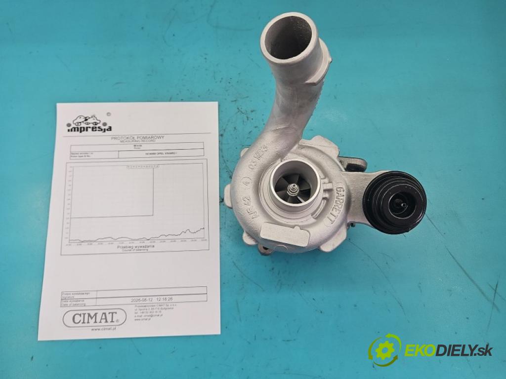 Opel Vivaro 2001-2014 1.9 cdti 101 hp manual 74 kW 1870 cm3 5- Turbodmychadlo repasováno 717345-2
