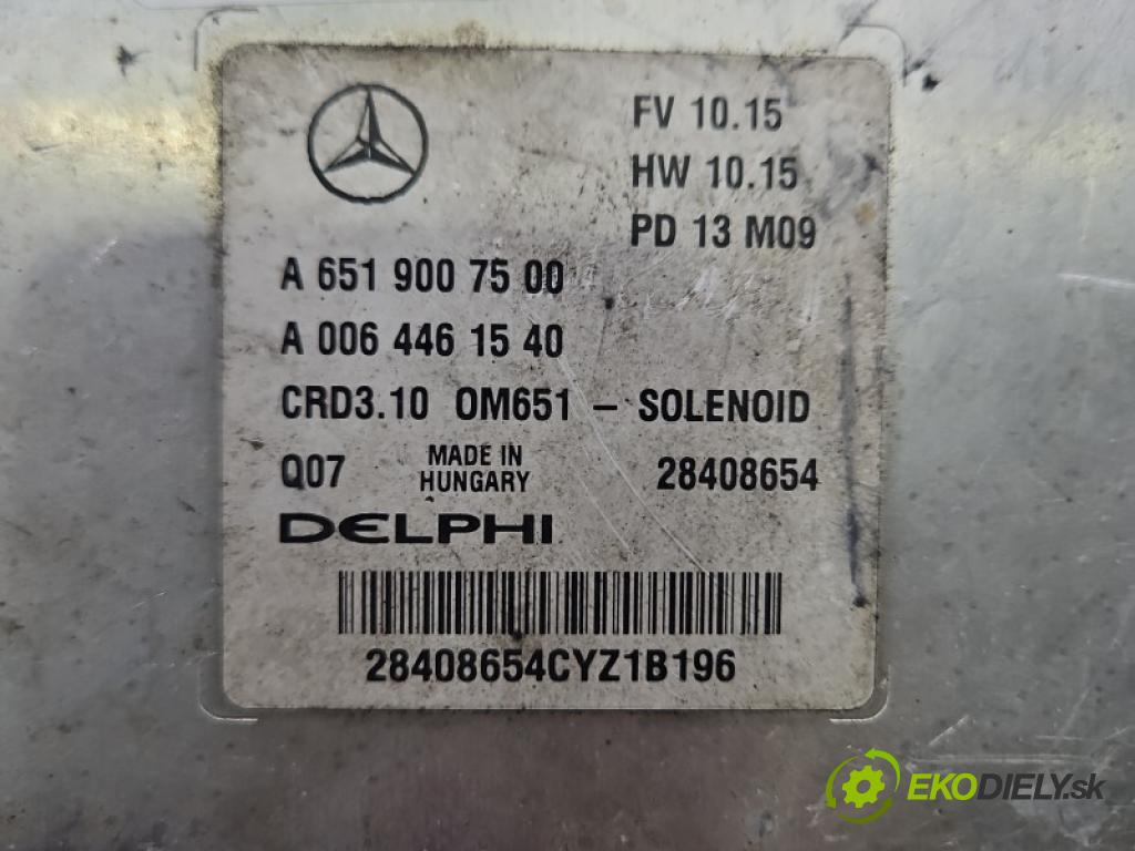 Mercedes C W204 2007-2014 2.2 CDI 136 HP automatic 100 kW 2148 cm3 4- riadiaca jednotka motora A6519007500