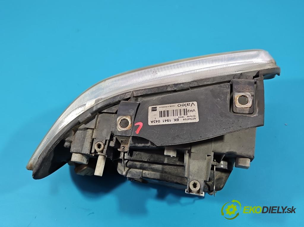Seat Cordoba I 1993-2002 1.4 8V 60 HP manual 44 kW 1390 cm3 4- Reflektor: ľavý 6K1941043A (Kľučka dverí ostatné)