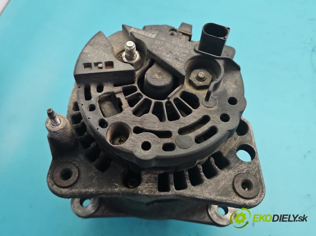 Vw Polo III 6N 1994-2001 1.4 8V 60 HP manual 44 kW 1390 cm3 5- Alternator 037903025M (Alternátor)