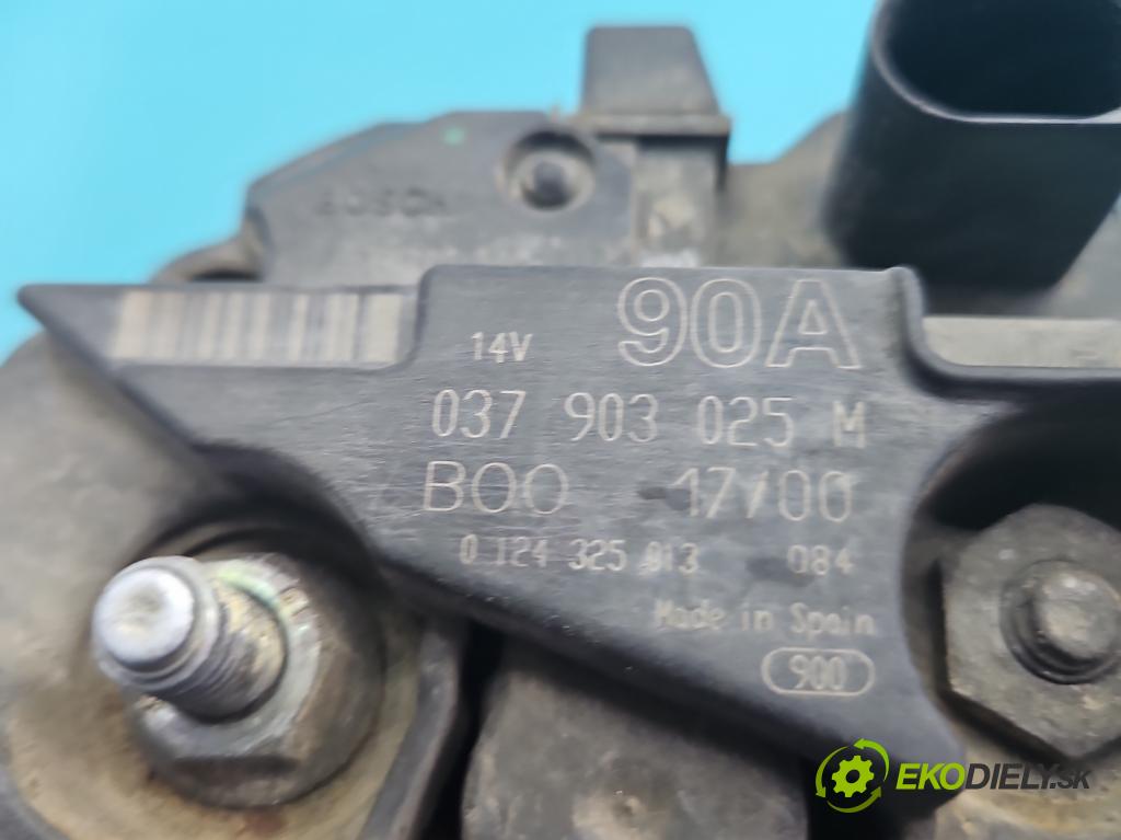 Vw Polo III 6N 1994-2001 1.4 8V 60 HP manual 44 kW 1390 cm3 5- Alternator 037903025M (Alternátor)