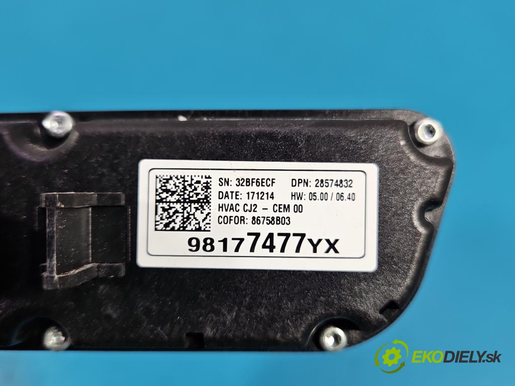 Opel Grandland 2017–2024 1.2 T 131 HP manual 96 kW 1199 cm3 5- panel kúrenia 98177477YX