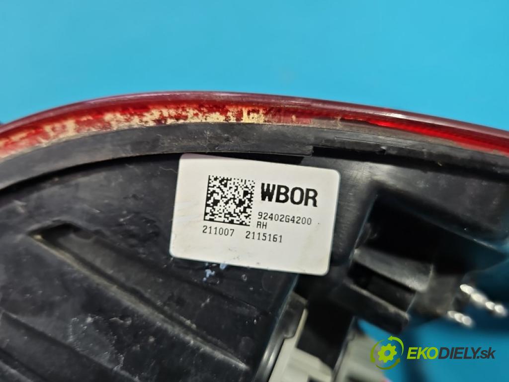 Hyundai I30 III 2016- 1.5 dpi 110 hp manual 80.9 kW 1498 cm3 5- světlo zadní pravé blatník: 92402G4200