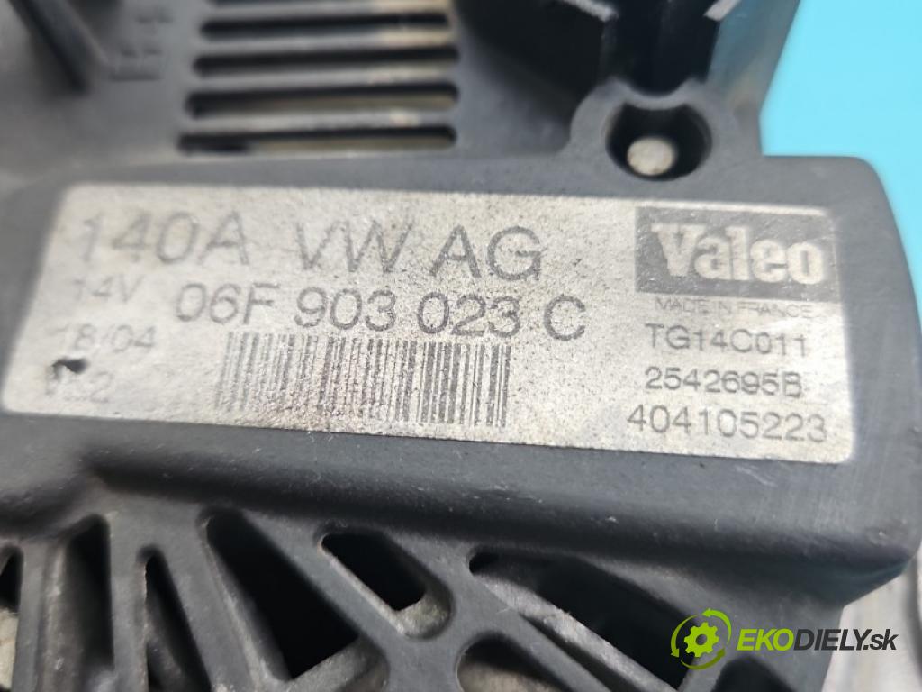 Seat Altea 1.9 tdi 105 HP manual 77 kW 1896 cm3 5- Alternator 06F903023C (Alternátor)