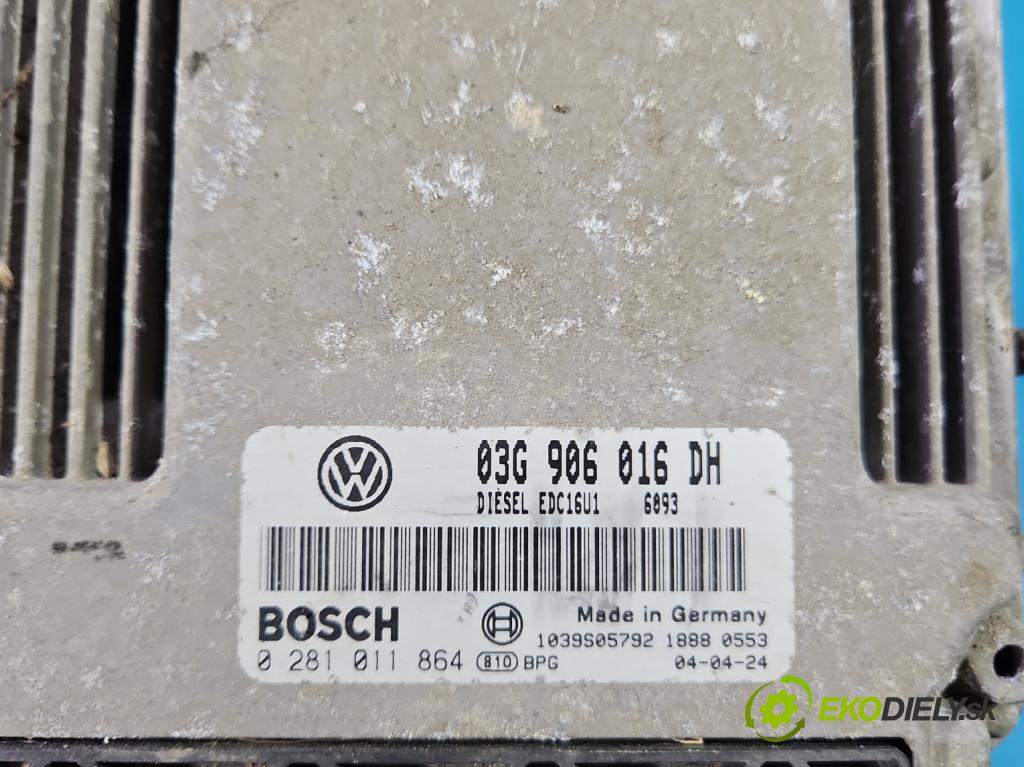 Seat Altea 1.9 tdi 105 HP manual 77 kW 1896 cm3 5- riadiaca jednotka motora 03G906016DH