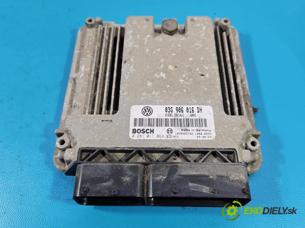 Seat Altea 1.9 tdi 105 HP manual 77 kW 1896 cm3 5- riadiaca jednotka motora 03G906016DH