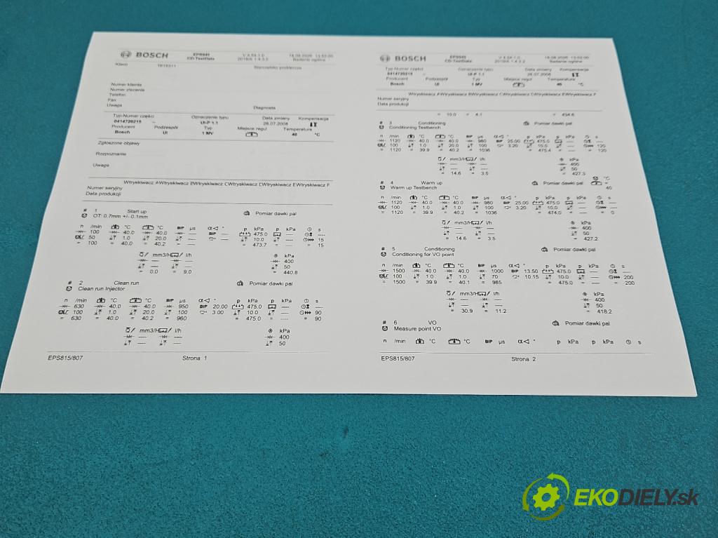 Seat Altea 1.9 tdi 105 HP manual 77 kW 1896 cm3 5- vstrekovacie čerpadlo 0414720215 (Vstrekovač paliva)