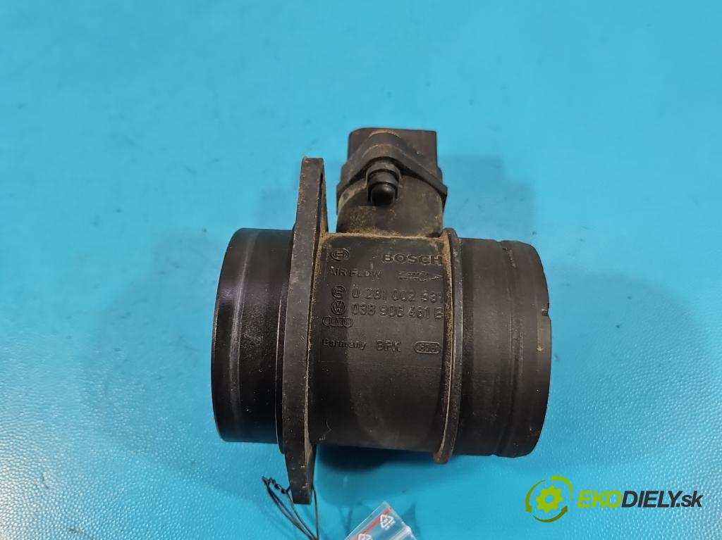 Seat Altea 1.9 tdi 105 hp manual 77 kW 1896 cm3 5- váha vzduchu 0281002531 (Snímač hmotnosti vzduchu)