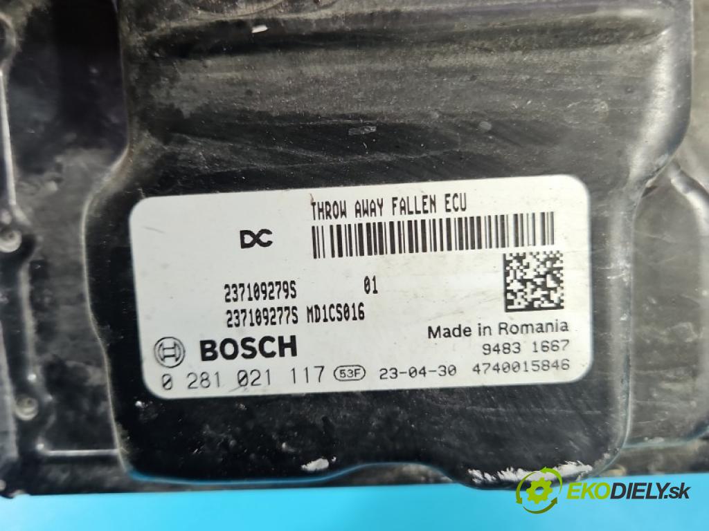 Renault Express 1.5 dci 95 HP manual 70 kW 1461 cm3 5- riadiaca jednotka motora 0281021117