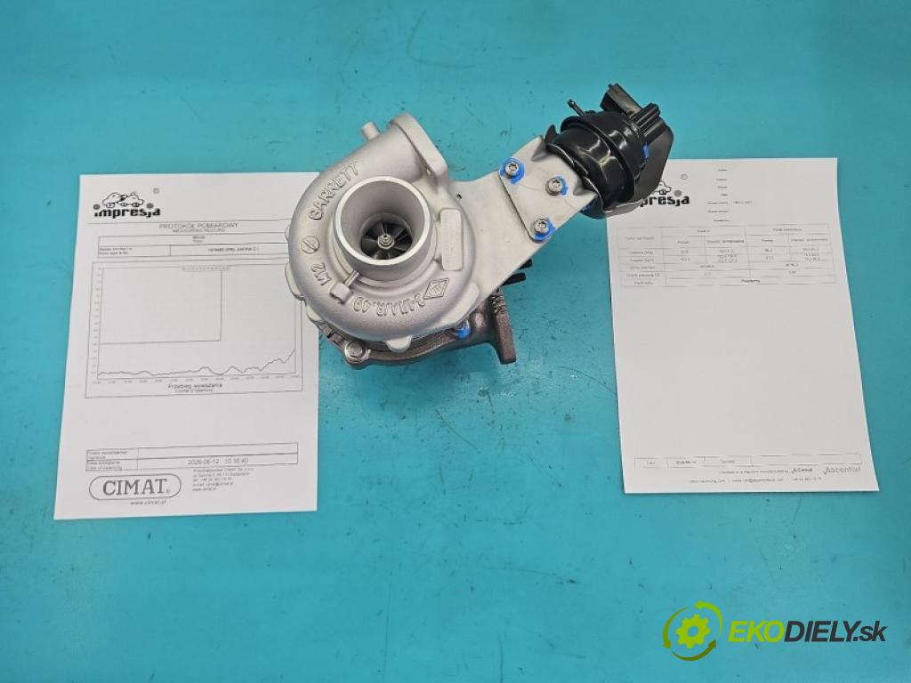 Opel Zafira C 2012-2019 Tourer 2.0 CDTI 165 hp manual 121 kW 1956 cm3 5- Turbodmychadlo repasováno 786137-1