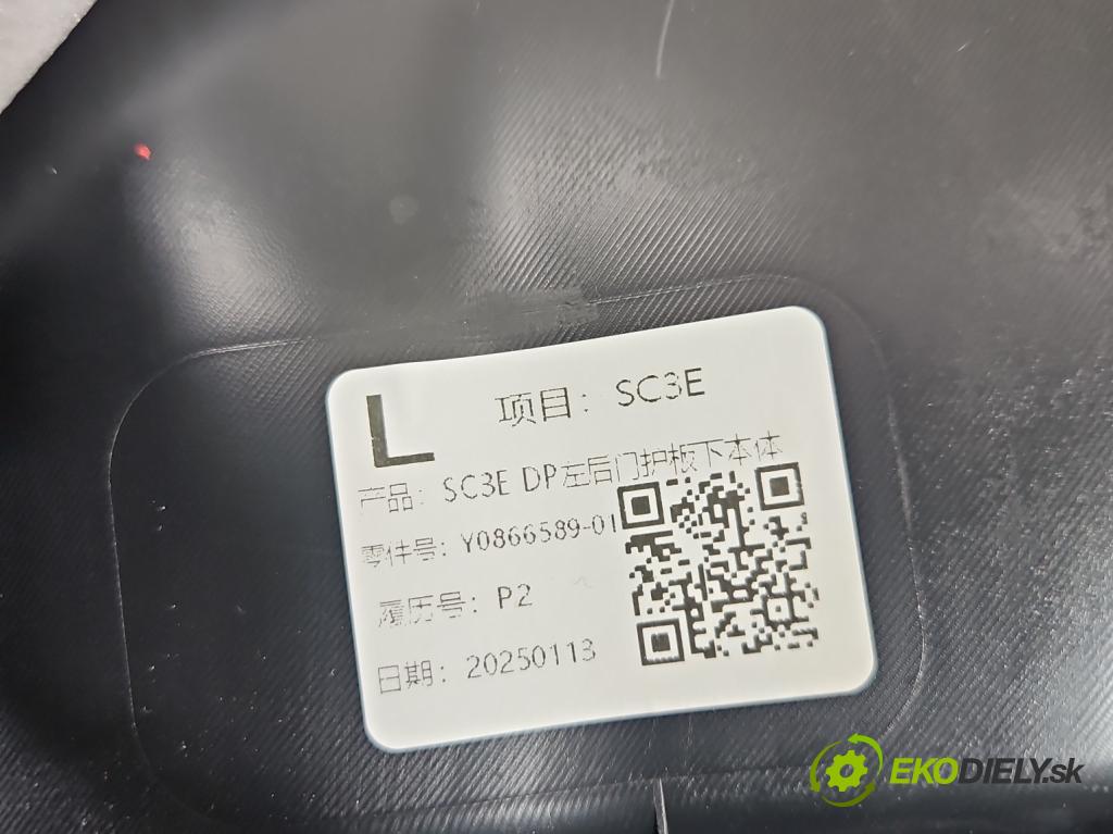 BYD ATTO 2 0.0 177 HP automatic 130 kW 5- Čalounictví: dvere zadné ľavé SC3E-6202121