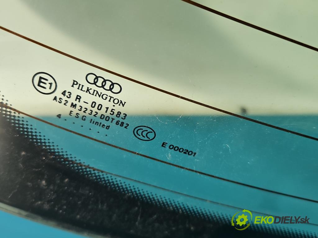 Audi A3 8P 2003-2012 2.0 tdi 140 hp manual 103 kW 1968 cm3 5- sklo zadní  (Zadní sklo)