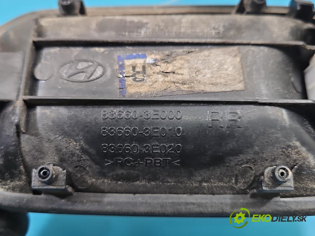 Kia Sorento I 2003-2009 3.3 V6 247HP automatic 182 kW 3342 cm3 5- rukoväť zadné pravé mimo: 83660-3E000 (Kľučka dverí ostatné)