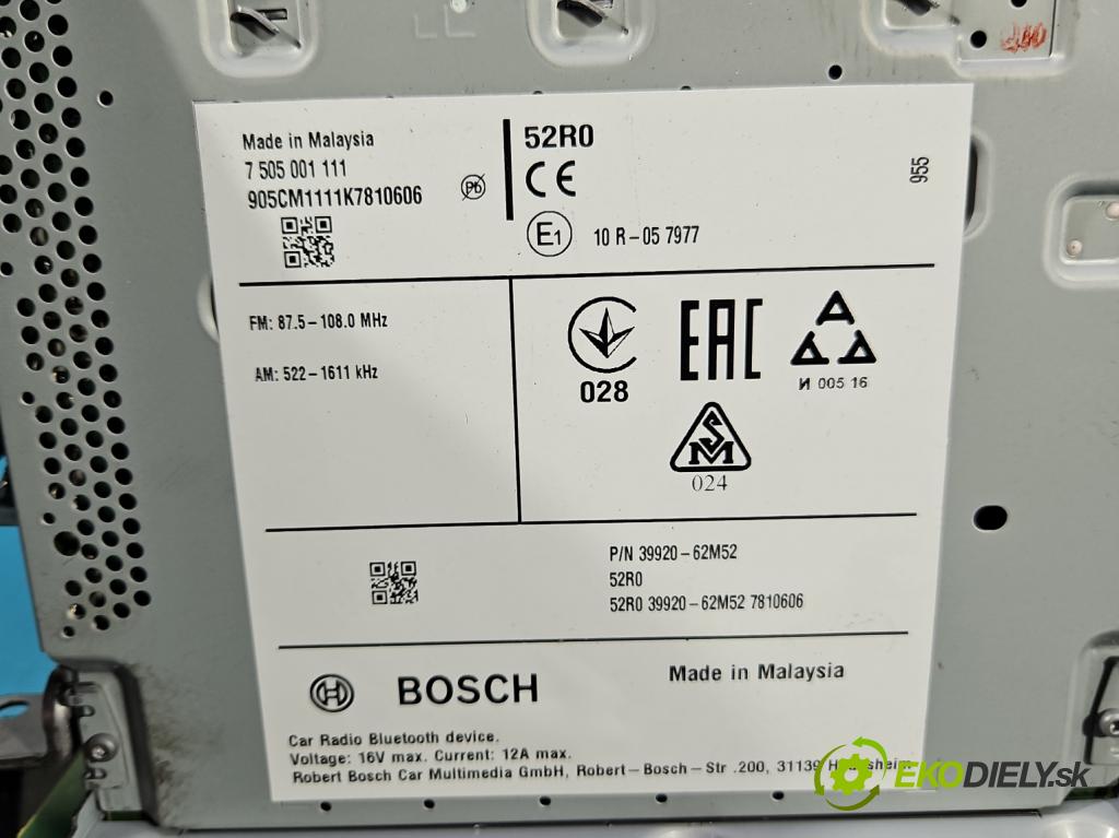 Suzuki SX4 S-Cross 2013-2021 1.4 T 140 HP automatic 103 kW 1373 cm3 5- Radio originál 7505001111