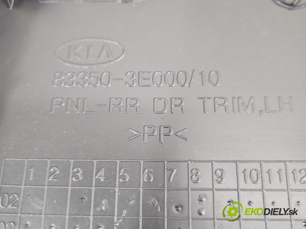 Kia Sorento I 2003-2009 3.3 V6 247HP automatic 182 kW 3342 cm3 5- Čalounictví: dvere zadné ľavé 83350-3E000