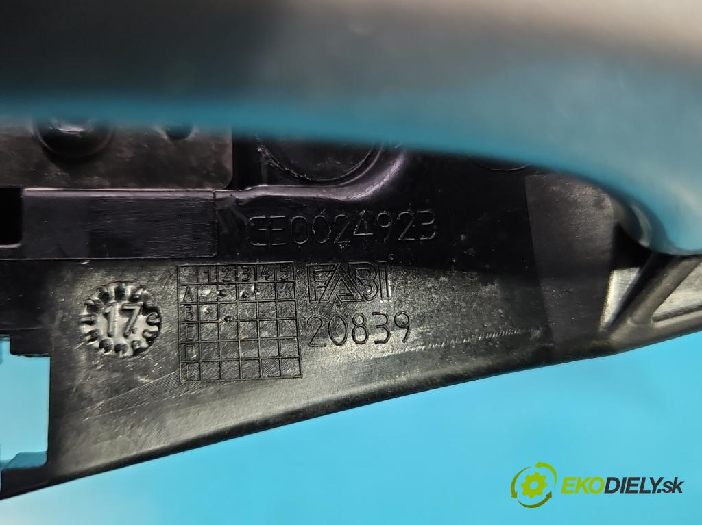 Opel Grandland 2017–2024 1.2 T 131 HP manual 96 kW 1199 cm3 5- rukoväť predné ľavé mimo: 9602977380 (Kľučka dverí vonkajšia predná ľavá)