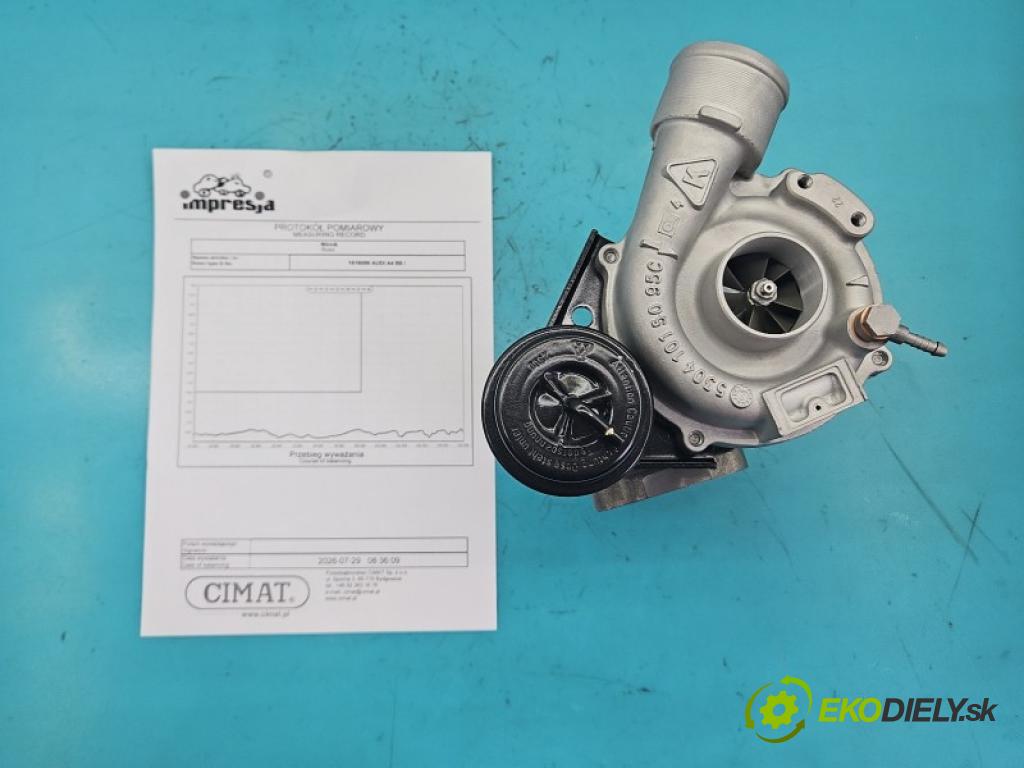 Audi A4 B6 2000-2004 1.8 T 163 hp manual 120 kW 1781 cm3 4- Turbodmychadlo repasováno 53039700073